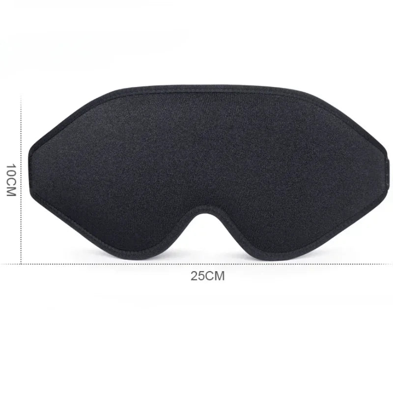 Ultimate Stereoscopic Sleep Eye Mask - Double-Sided Lycra, Breathable & Minimalist Design for Total Blackout Comfort