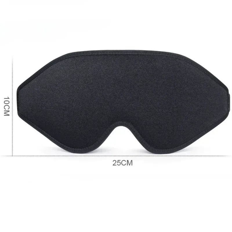 Ultimate Stereoscopic Sleep Eye Mask - Double-Sided Lycra, Breathable & Minimalist Design for Total Blackout Comfort